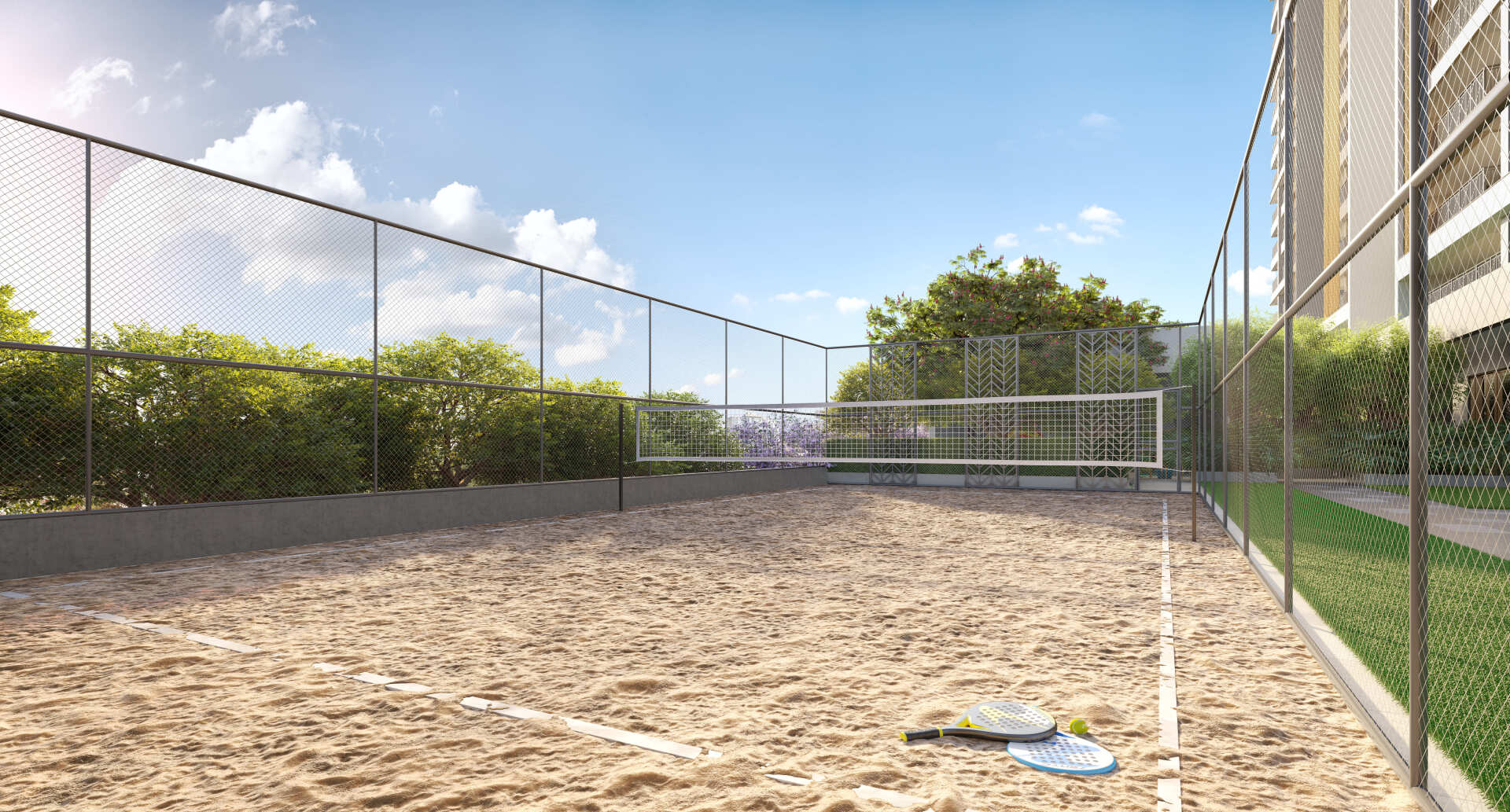 Quadra de beach tennis do Eden, Brooklin